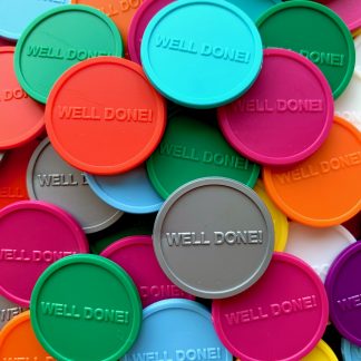 Well Done! Plastic Tokens (25mm)