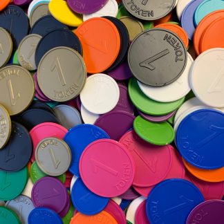 1 Token Plastic Tokens (25mm & 35mm)