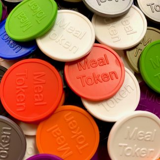 Meal Token Plastic Tokens (25mm)