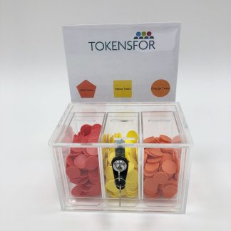 Wide Drawer Compartment Token Collector (Desktop, Wall Mounted)